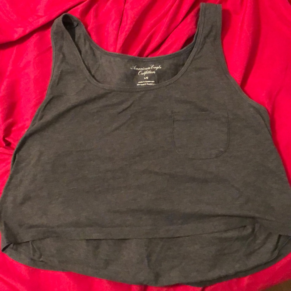 Grey crop top